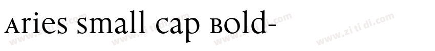 Aries Small Cap Bold字体转换